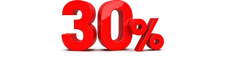 30 % rabatt